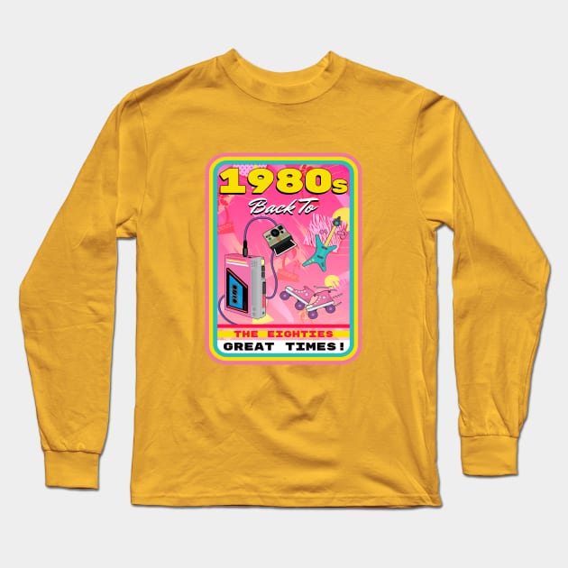 1980s Long Sleeve T-Shirt by The Design Deck